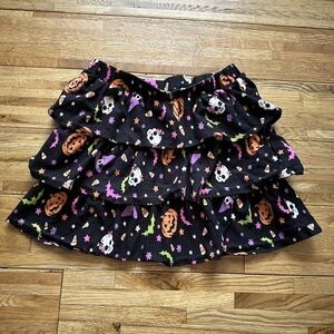 Girls Wonder Nation Halloween‎ Tiered Skirt Size M 7-8